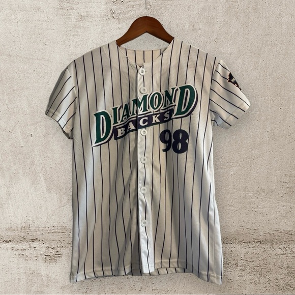 Diamondbacks 2008 20th Anniversary Replica Jersey 98 Youth Large or Women’s XS - Picture 1 of 7